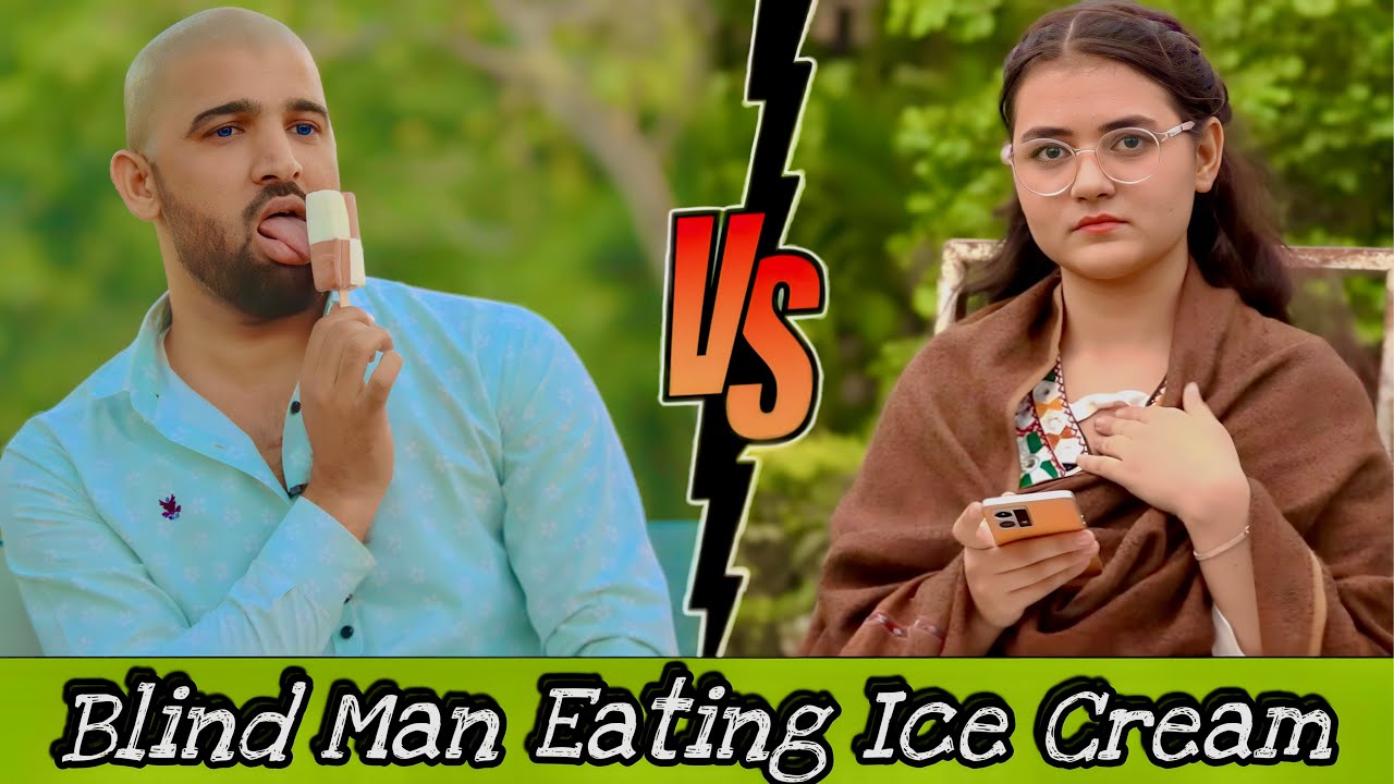 BLIND MAN EATING ICE CREAM AND FLIRTING WITH GIRLS PRANK | Epic Reaction 😅😜
