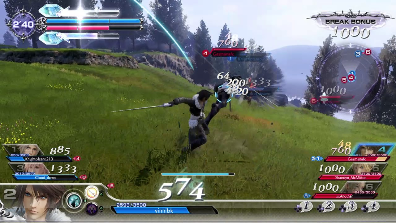 Dissidia Final Fantasy NT Closed Beta Gameplay #3 - YouTube
