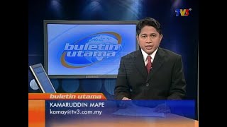 Buletin Utama TV3 Continuity (13 Oktober 2004)