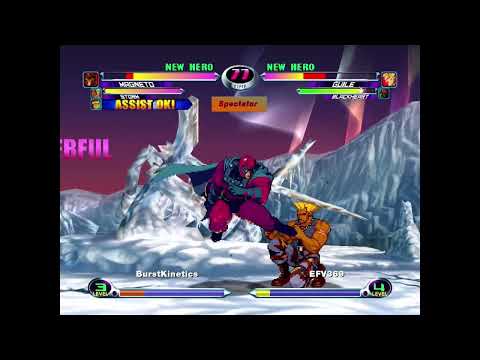 MvC2: Khaos - Magneto + Cyke AA 3x Crossup Reset Exhibition .:10.19.23:.
