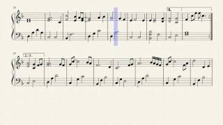 Sheet music made with musescore -
https://musescore.com/user/915011/scores/2810791