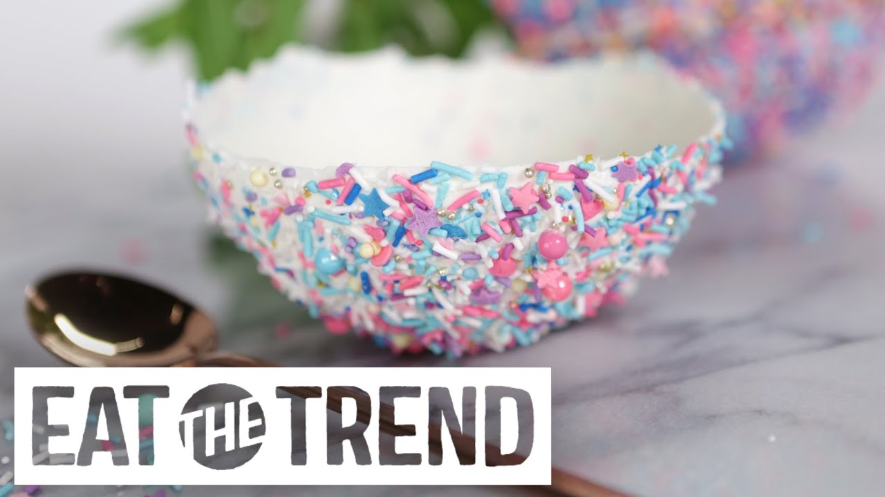 Sprinkles-Covered Edible Ice Cream Bowls | Eat the Trend | POPSUGAR Food