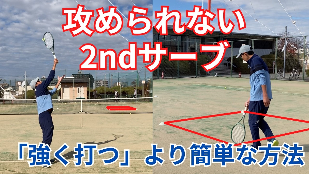 攻められない2ndサーブ習得法④・バックを狙う