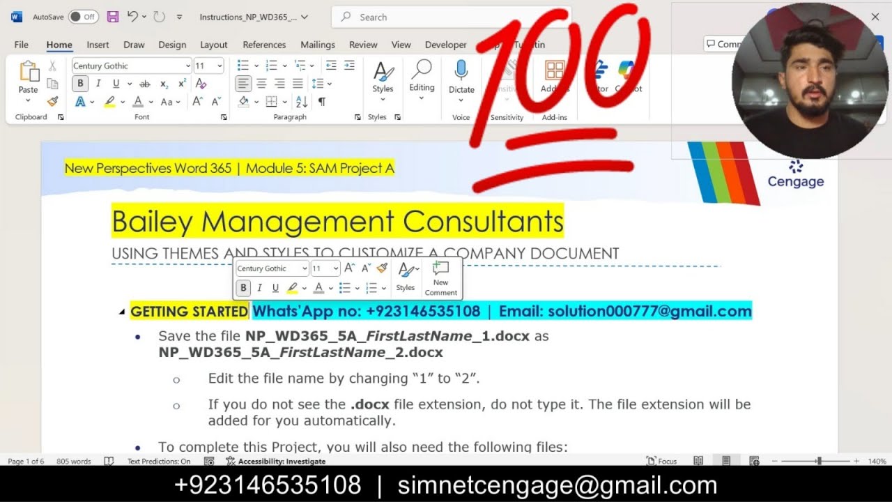 New Perspectives Word 365 | Module 5: SAM Project A 