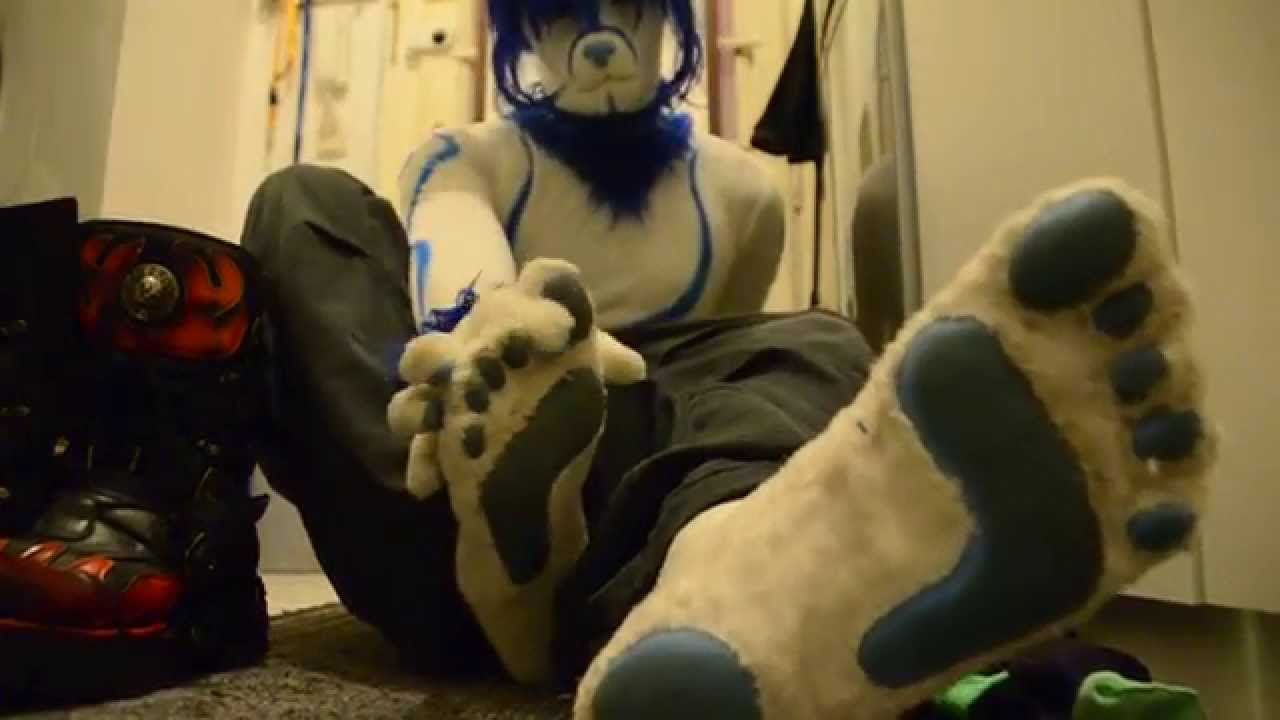 Fursuit Paws Taking Off Shoes And Sox Youtube