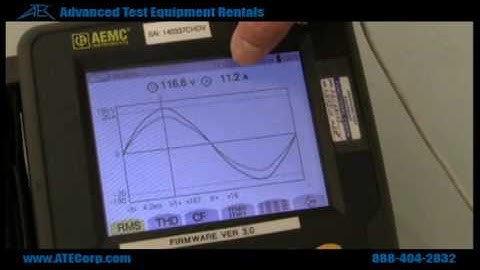 How to use an AEMC 3945 Power Quality Analyzer