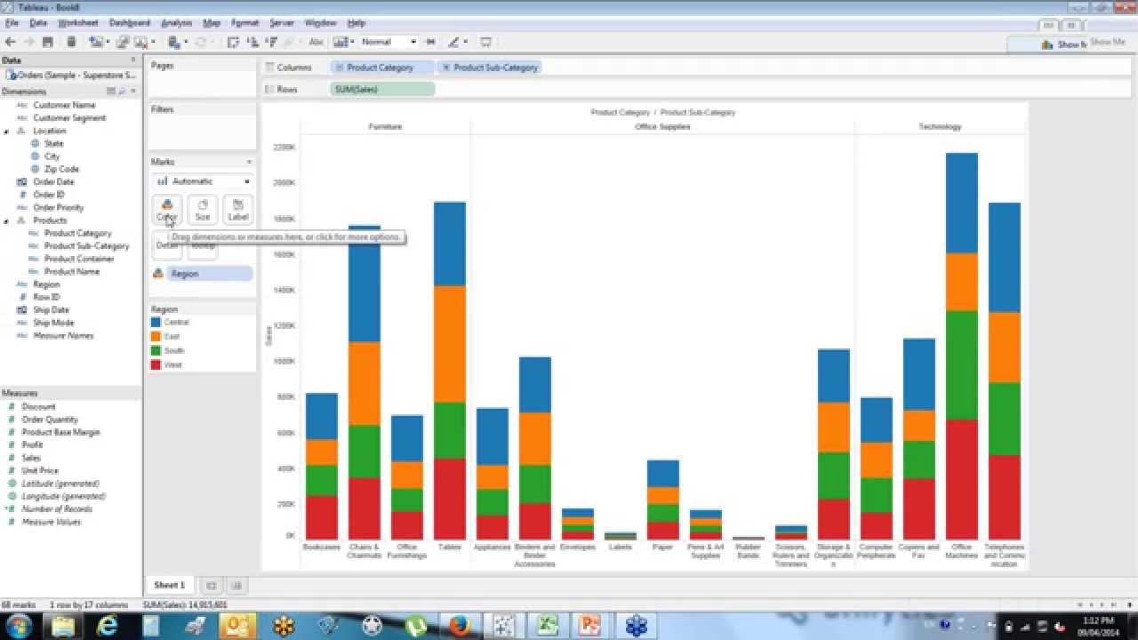 Demonstration Creating Dashboards Using Tableau Software ...
