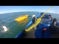 Pesca en kayak con motor en Monte Hermoso 12-10-2020