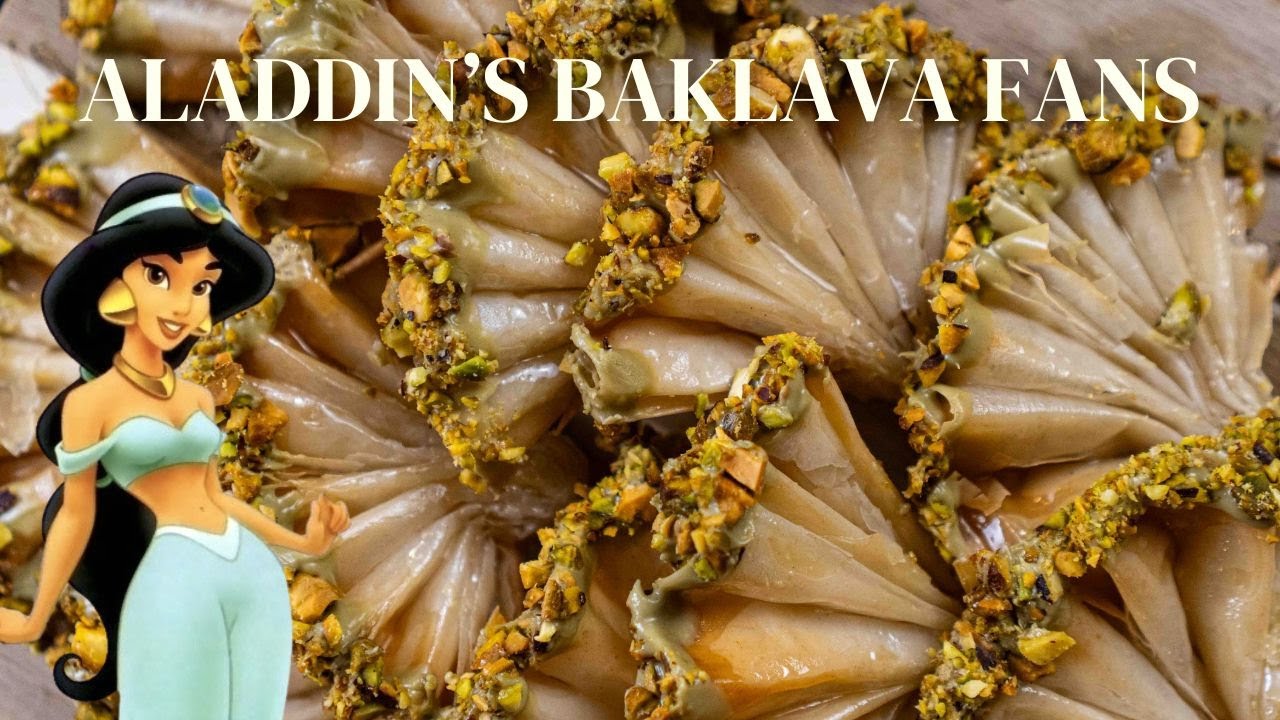 Homemade Baklava Fans - Aladdin | Bake w/ Me Disney Inspired Recipes