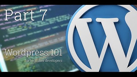 WordPress 101 - Part 7: How to add and create Post Formats