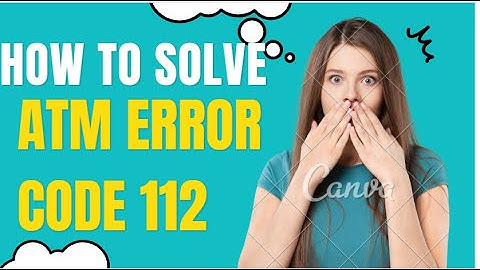 SBI ATM Error Code 112 PIN DATA REQUIRED | SBI ATM Response Code 112 | How To Fix 112 ATM ERROR
