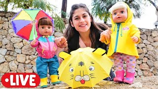 🔴 Ayşe, Gül ve Ece ile kız oyunları. Baby Born oyuncak bebek bakma oyunları!