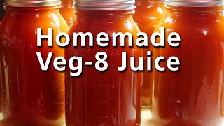 Homemade Vegetable JUICE (V8®style) from the Garden!