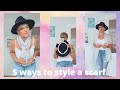 How to style a silk scarf 5 ways