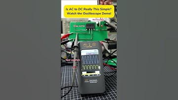 Is AC to DC really this simple? Watch the Oscilloscope Demo! #oscilloscope #rectifier #capacitance