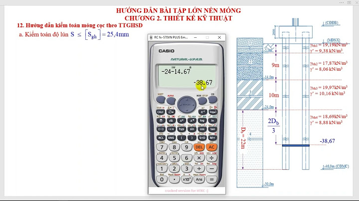 Tính toán độ lún khối móng quy ước theo 272-05 năm 2024