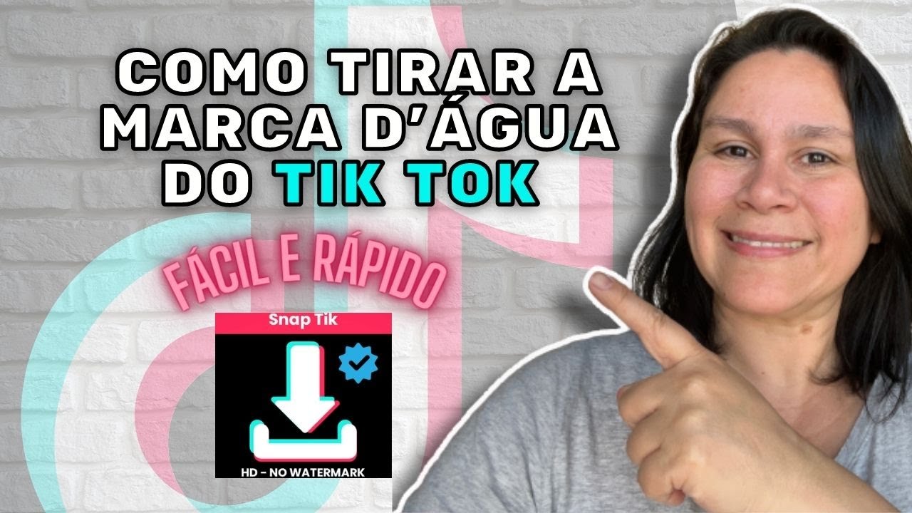 Como Tirar a marca D‘água dos vídeos do tik tok / Com site Gratuito ...