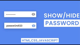 password Show and hide functionality  in js in hindi language