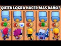 CUAL BRAWLER LOGRA HACE MAS DAÑO usando GADGET + ULTIMATE + BASICOS | BRAWL STRAS