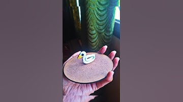 "Easy making of a cute duck 🪿from clay"#ytshorts #trending #diy #clay #youtubeshorts #clayart