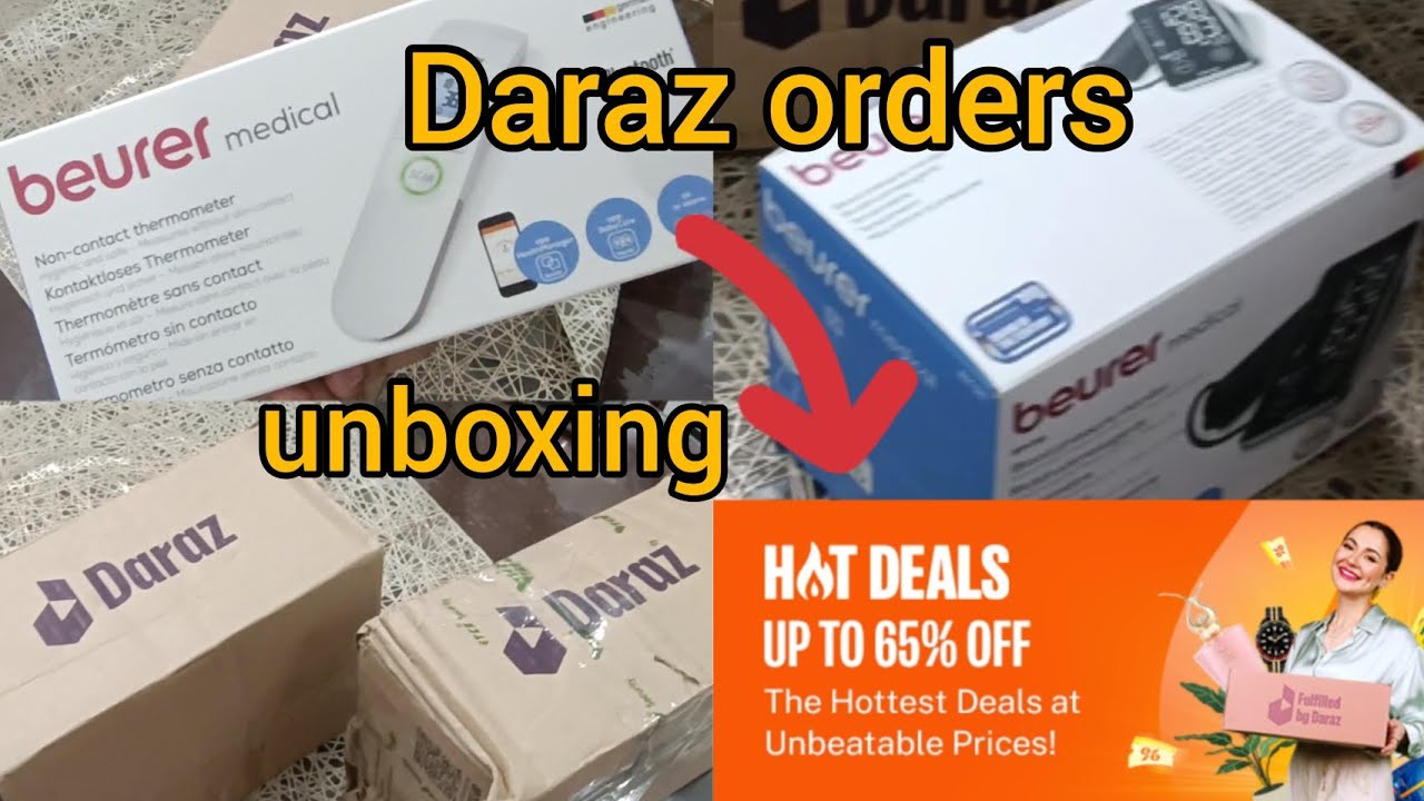 Daraz hot deals 🤯Unboxing/ Digital blood pressure machine / Multifunctional thermometer YouTube