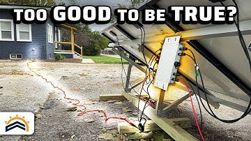 Plugging Solar Panels Directly Into An Outlet | Surprising Results