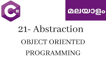 21.  Abstraction | Object Oriented Programming | Learn C# Malayalam | C# Malayalam tutorial