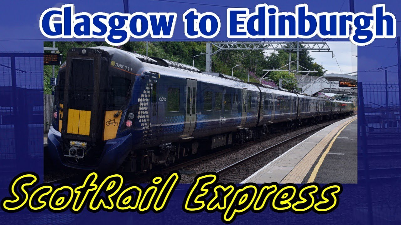 Glasgow Queen Street to Edinburgh FULL JOURNEY ScotRail Express 385