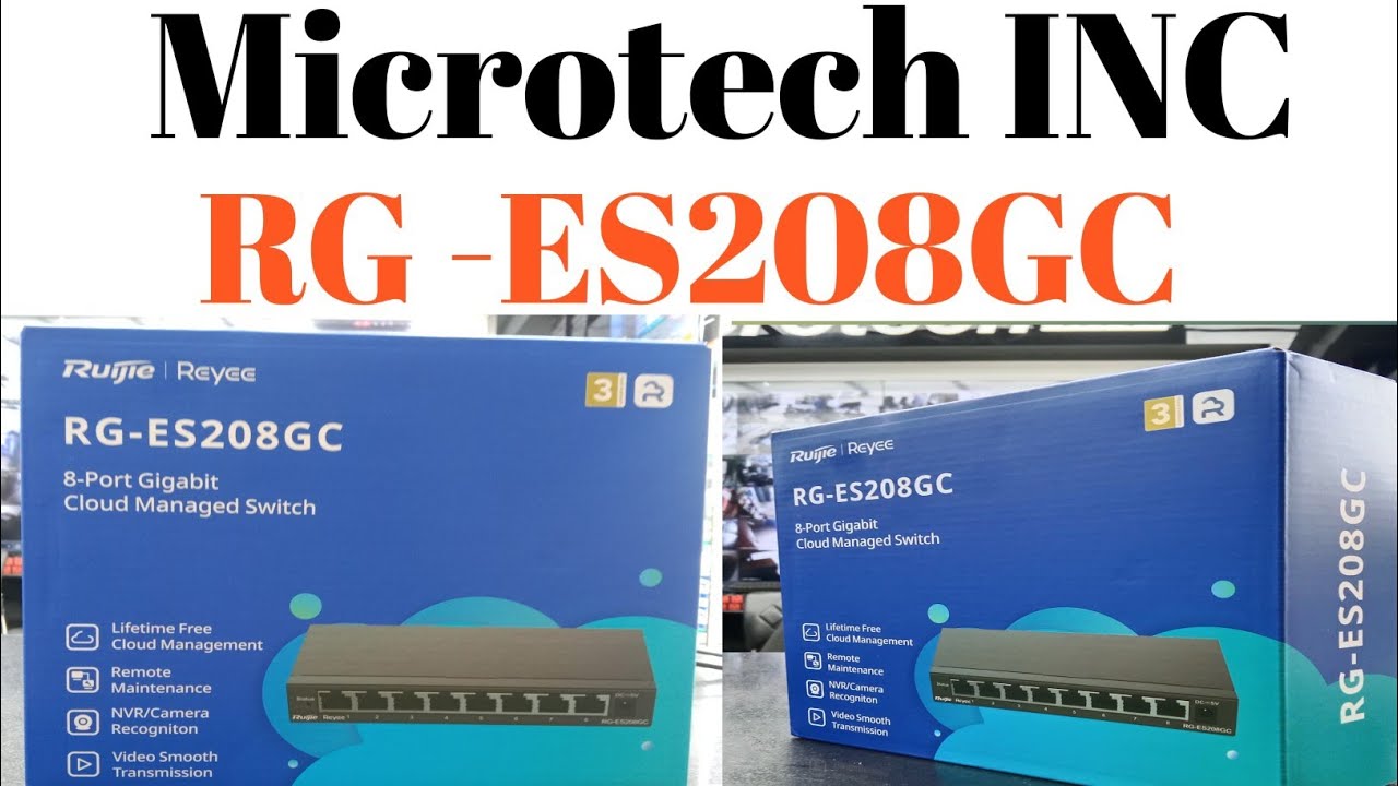 @microtech-inc RG -ES208GC. 8-port gigabit Cloud managed Switch ...
