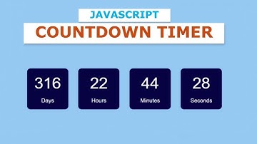Simple Countdown Timer using JavaScript