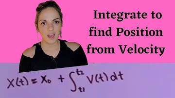 How to find position from velocity | Integrating a function