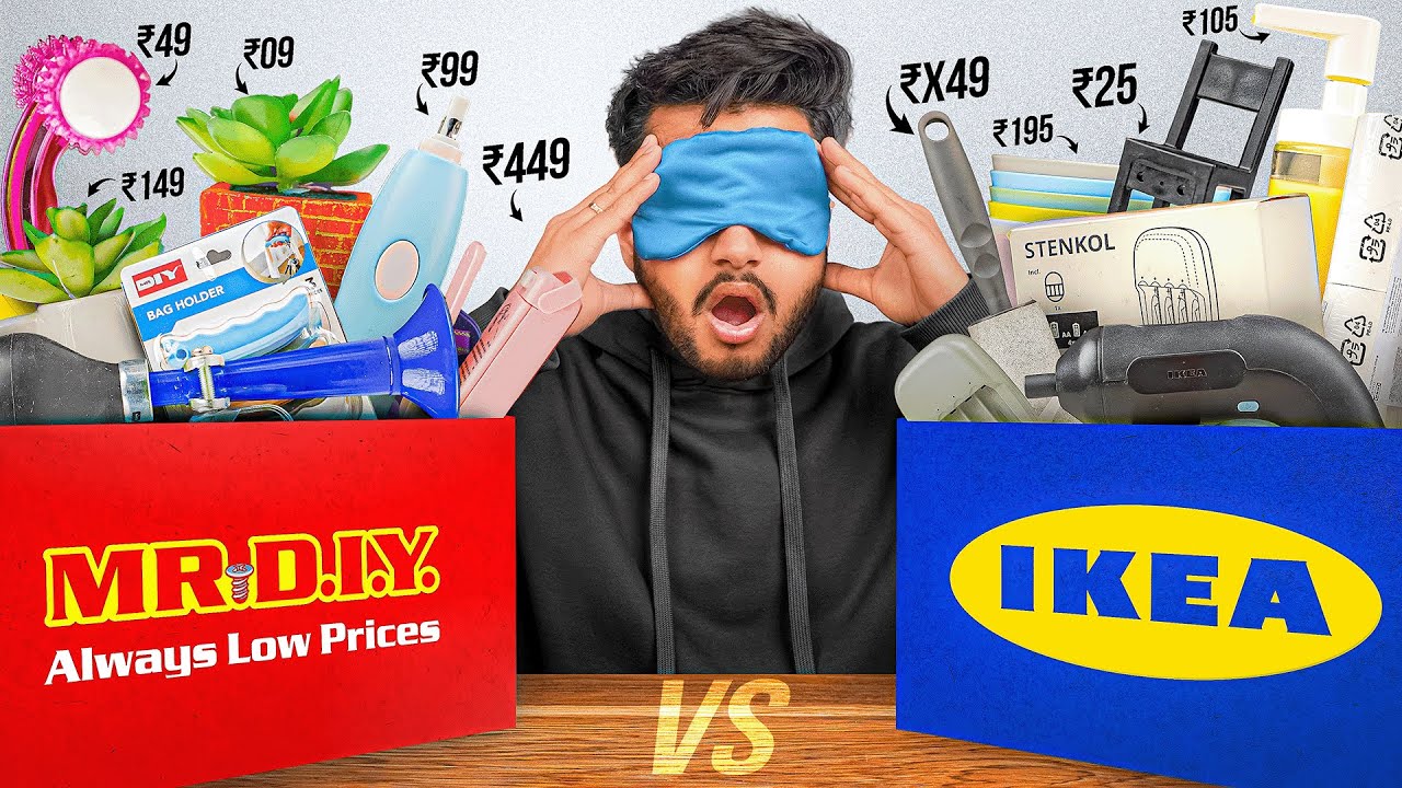 Mr. DIY VS IKEA : Cheapest to Expensive Products