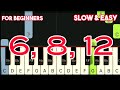 BRIAN MCKNIGHT - 6, 8, 12 | SLOW & EASY PIANO TUTORIAL