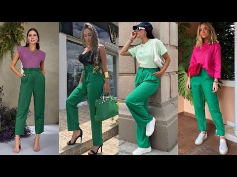 MODA 2022 / COMBINACIONES DE ROPA EN COLOR VERDE PARA LA TEMPORADA DE  PRIMAVERA 2022 - YouTube