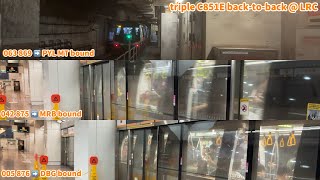 ⁴ᴷ⁶⁰ [SMRT] triple Alstom Metropolis C851E back-to-back at CC14 Lorong Chuan