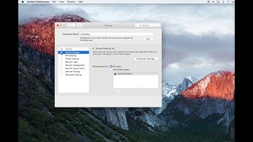How to set up Screen Sharing on a Mac for VNC connections.