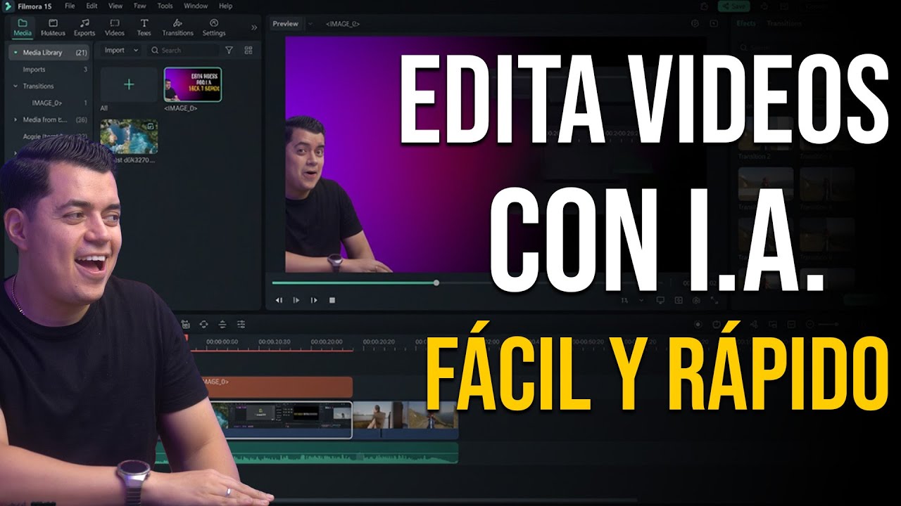 Como editar videos para Youtube o Redes sociales CON INTELIGENCIA ARTIFICIAL