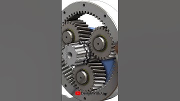 Helical Planetary Gearbox link in description #tutorial #designwithajay #newshorts #newtrend