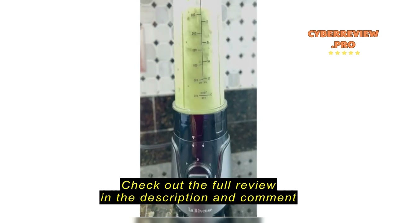 Review La Reveuse Personal Size Smoothies Blender 300 Watts with 24 oz BPA Free Portable Travel Spor