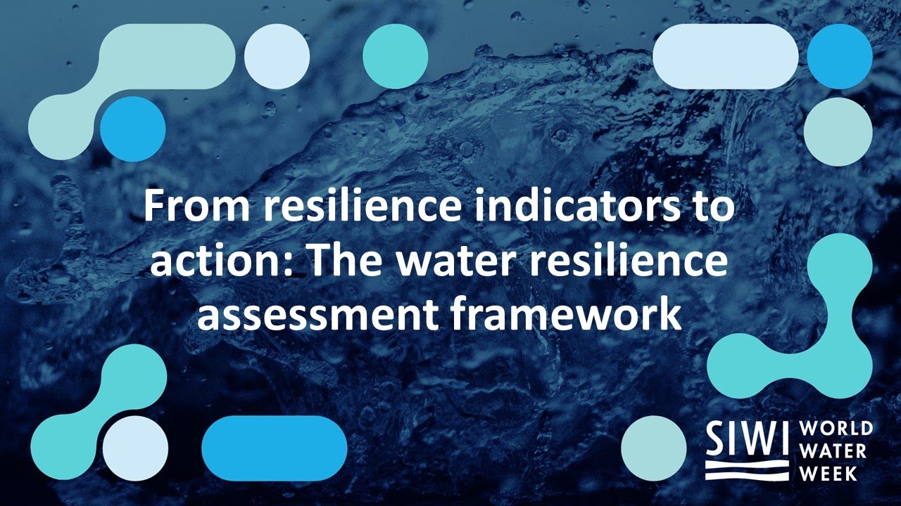 From resilience indicators to action: The water resilience assessment framework
