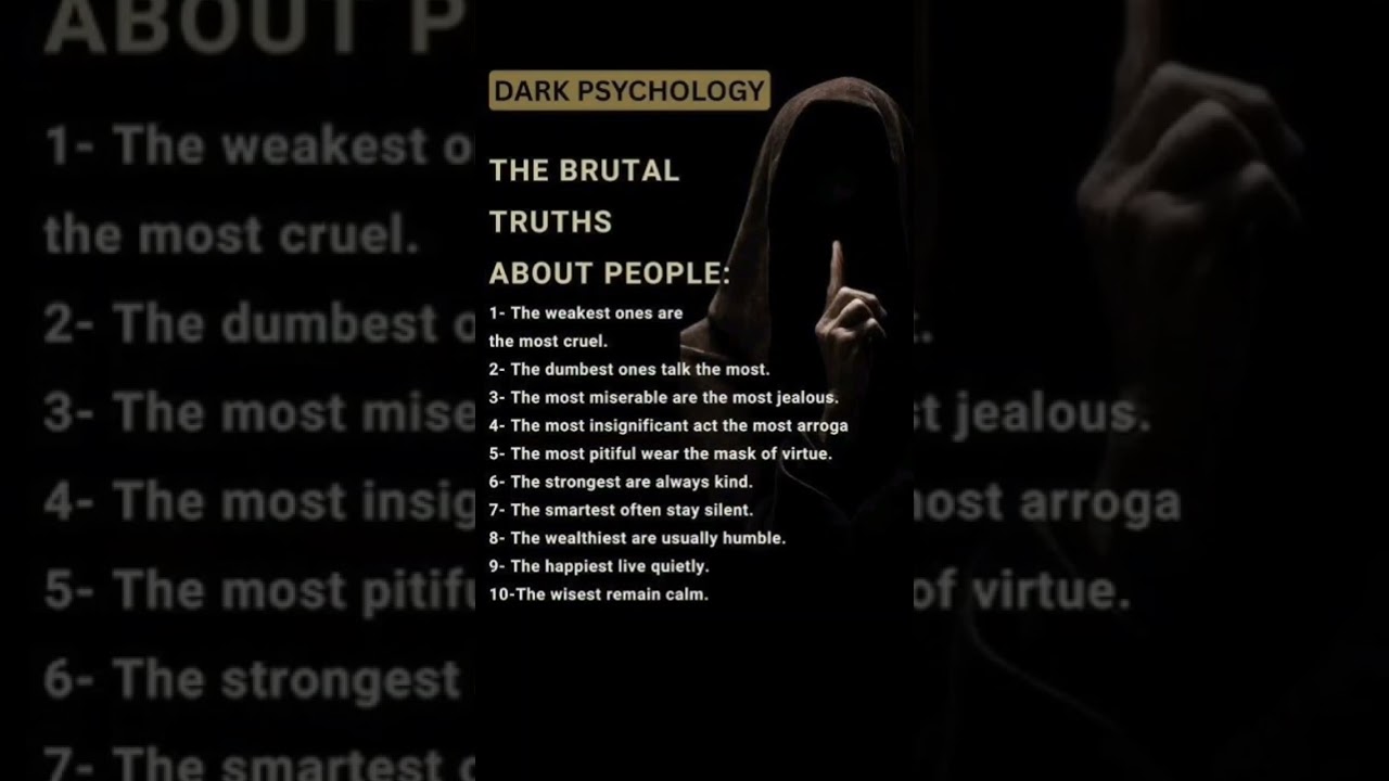 Dark Psychology: The Harsh Reality of Human Nature"