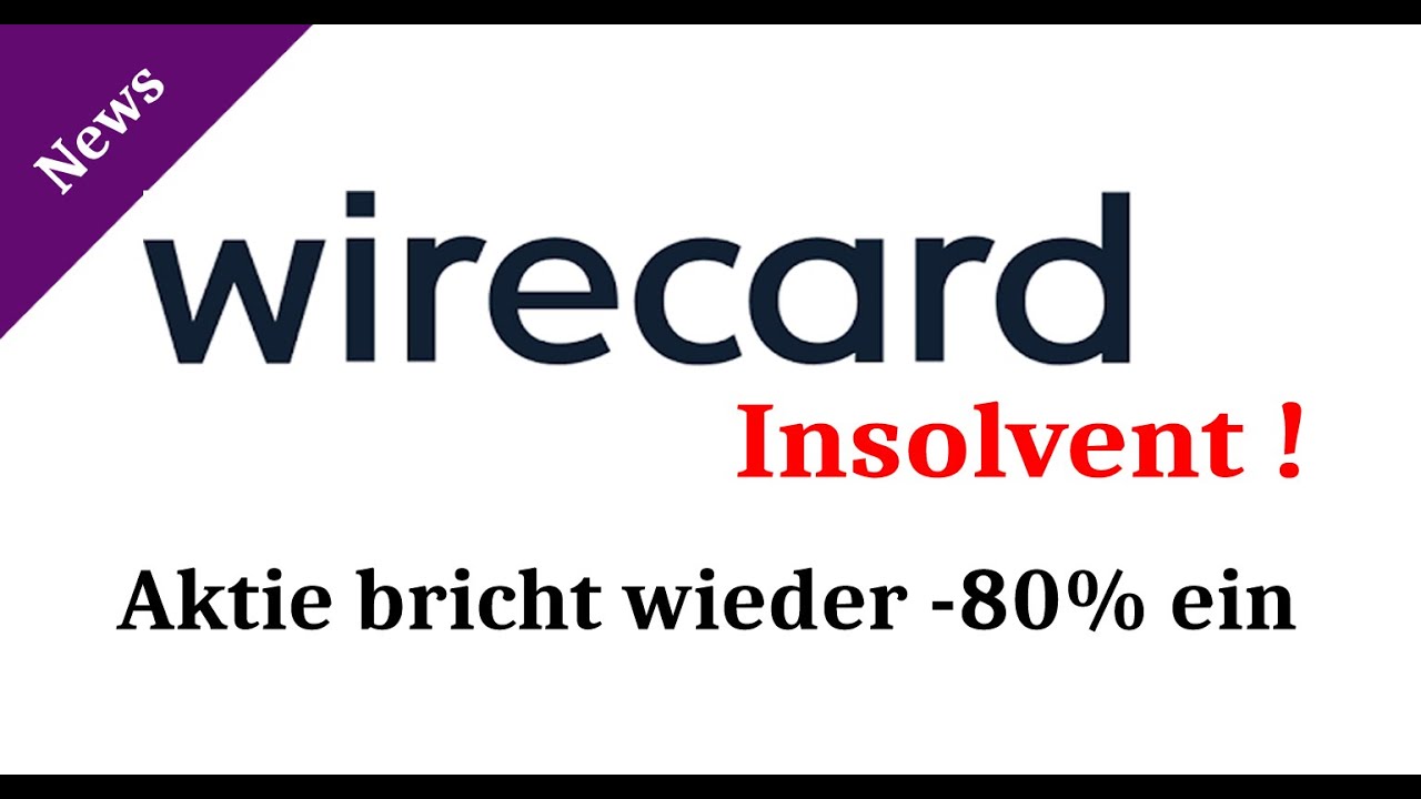 Neu Wirecard ist insolvent - Aktie auf 1€ | Vorstand und Banken stoßen Aktien ab