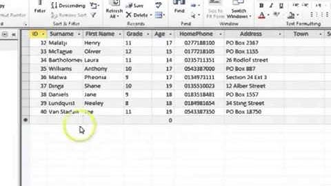10 Adding and Deleting Records and Fields