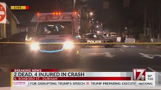 2 dead, 4 injured in crash in north Durham: Police