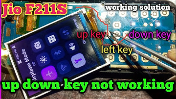 jio f211s up down key not working||jio f211s up down left key not working