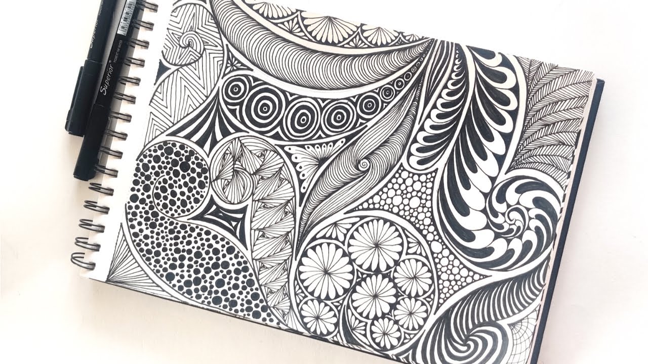 Zentangle art || Zentangle || Doodle art || Zendoodle - YouTube