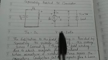 Separately Excited DC generator Module 4 chapter 1 18ELE23 by Sachin Chilkandi