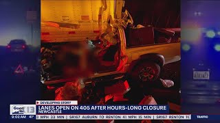 Lanes open on I-405 after hours-long closure in Newcastle (Part 3) | FOX 13 Seattle