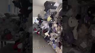 A Satisfying Look at Perfect Fabric Stacking Techniques! 🧵✨#TextileLove #FactoryWorkflow #clothing