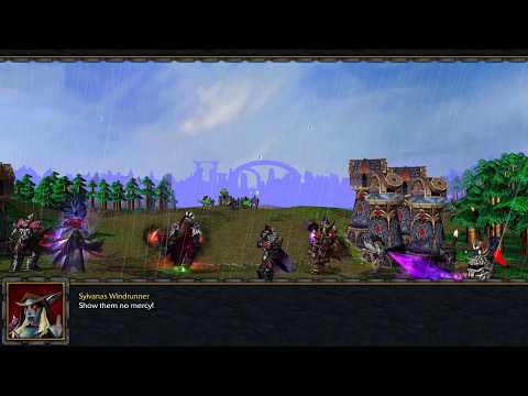 Warcraft 3 Lorderon's Legacy: Sylvanas and her Forsaken attack Lord Candor at his Durnholde Keep